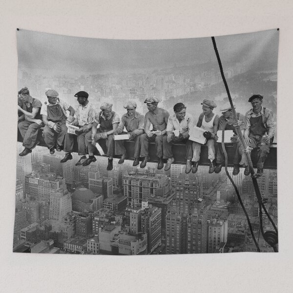 Item preview, Lunch a top a Skyscraper designed and sold by elvineBooth.