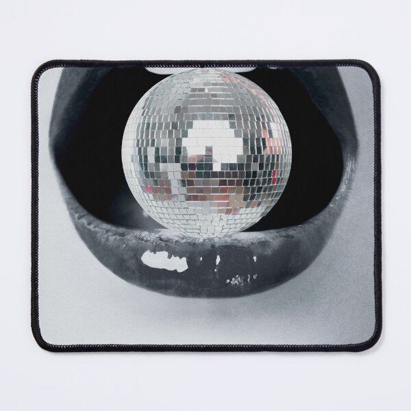 Item preview, Black And White Disco Ball Lips designed and sold by clmstudio.