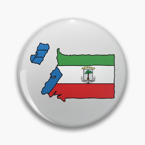 Item preview, Equatorial Guinea country shape flag designed and sold by Rachael Taylor.