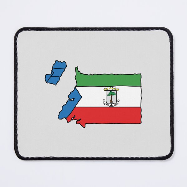 Item preview, Equatorial Guinea country shape flag designed and sold by Rachael Taylor.