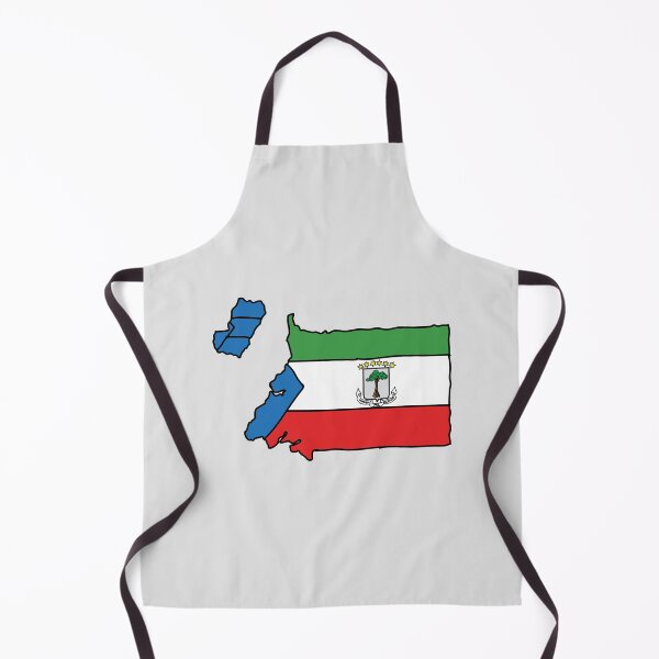 Item preview, Equatorial Guinea country shape flag designed and sold by Rachael Taylor.