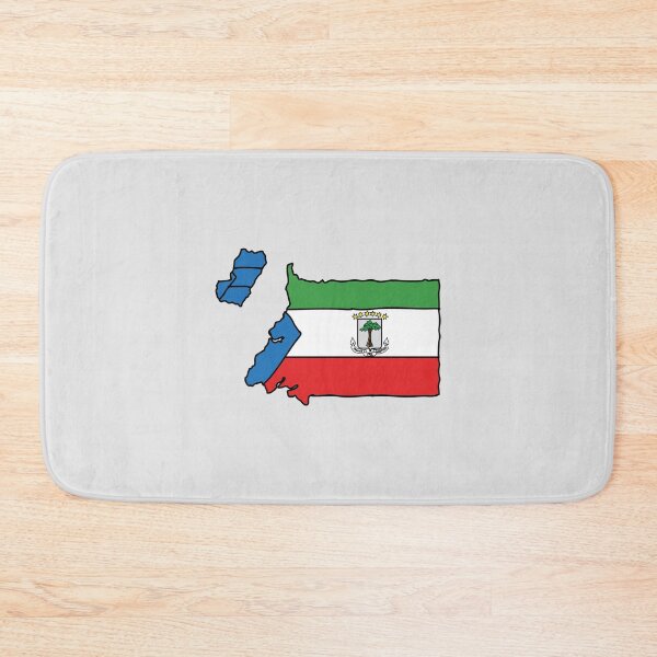 Item preview, Equatorial Guinea country shape flag designed and sold by Rachael Taylor.