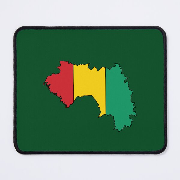 Item preview, Guinea country shape flag designed and sold by Rachael Taylor.