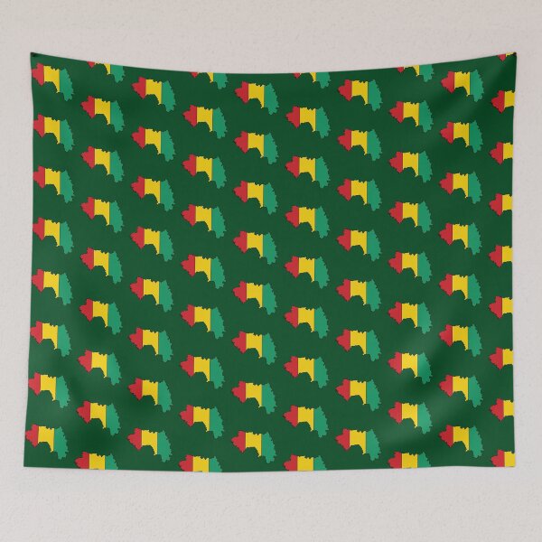 Item preview, Guinea country shape flag designed and sold by Rachael Taylor.