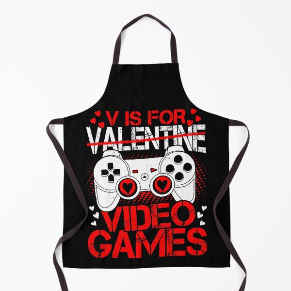 Item preview, V Is For Video Games Love Girlfriend Boyfriend Valentine Day designed and sold by NovaGenArt.