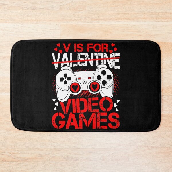 Item preview, V Is For Video Games Love Girlfriend Boyfriend Valentine Day designed and sold by NovaGenArt.