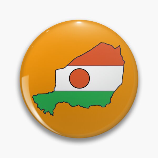 Item preview, Niger country shape flag designed and sold by Rachael Taylor.