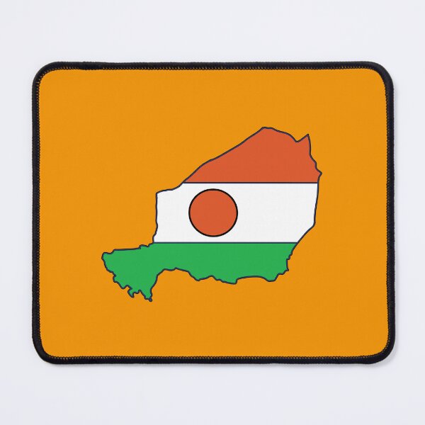 Item preview, Niger country shape flag designed and sold by Rachael Taylor.