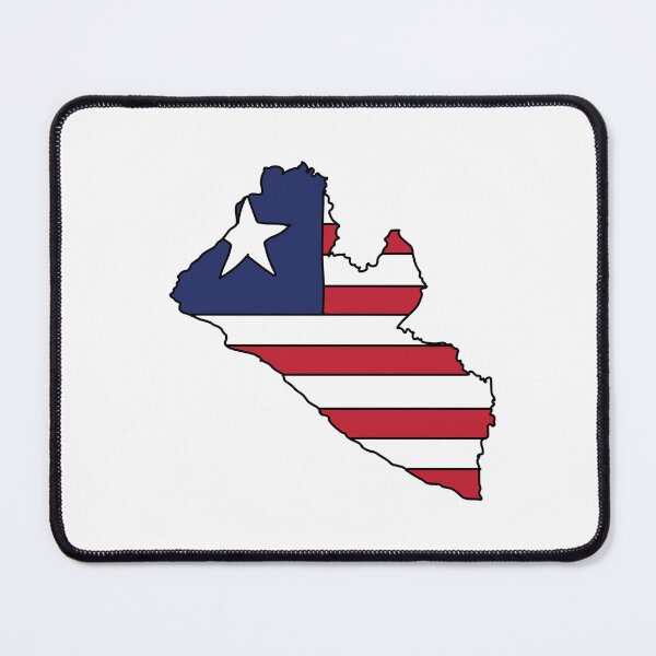 Item preview, Liberia country shape flag designed and sold by Rachael Taylor.