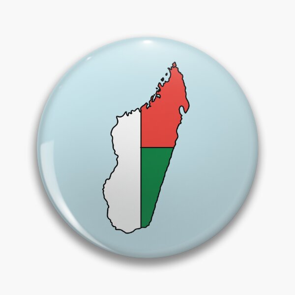 Item preview, Madagascar country shape flag designed and sold by Rachael Taylor.