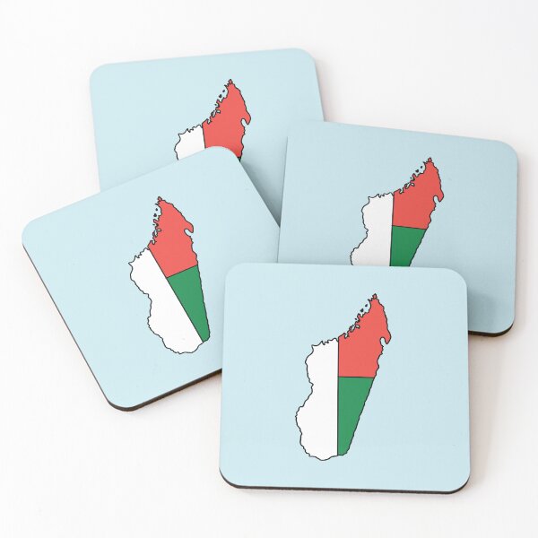 Item preview, Madagascar country shape flag designed and sold by Rachael Taylor.
