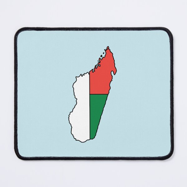 Item preview, Madagascar country shape flag designed and sold by zenithcreative.