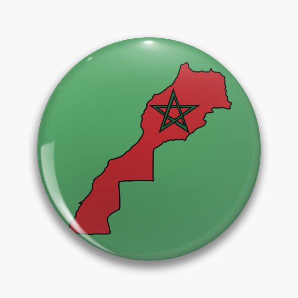 Item preview, Morocco country shape flag designed and sold by Rachael Taylor.