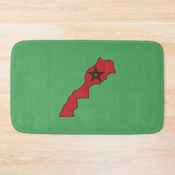 Item preview, Morocco country shape flag designed and sold by Rachael Taylor.