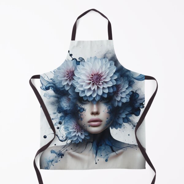 Item preview, Gorgeous girl blending With Indigo Dahlias - Cool Art designed and sold by joejiing.