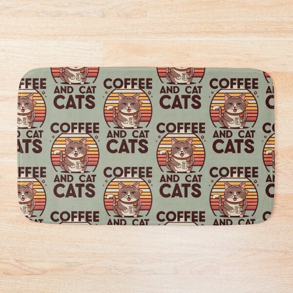 Item preview, kawaii coffee and cats v18 designed and sold by FenwickDesign99.