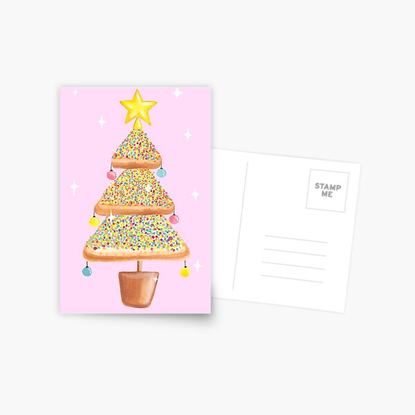 Fairy Christmas | Fairy Bread | Pink Postcard