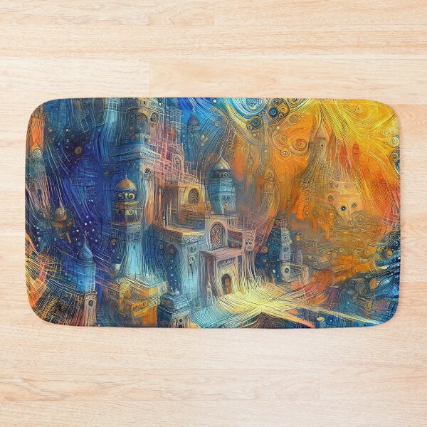Item preview, Abstractions of abstract abstraction of castle. DeepDream #1772786556987 designed and sold by blackhalt.