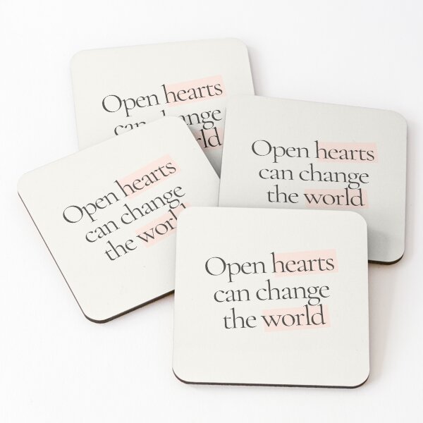 Item preview, Open hearts can change the world designed and sold by Witchy Spirit Designs.