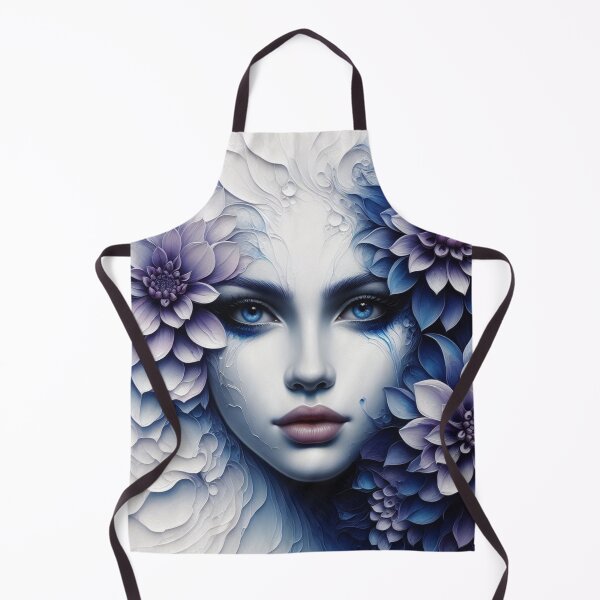 Item preview, Gorgeous girl blending With Indigo Dahlias - Cool Art designed and sold by joejiing.