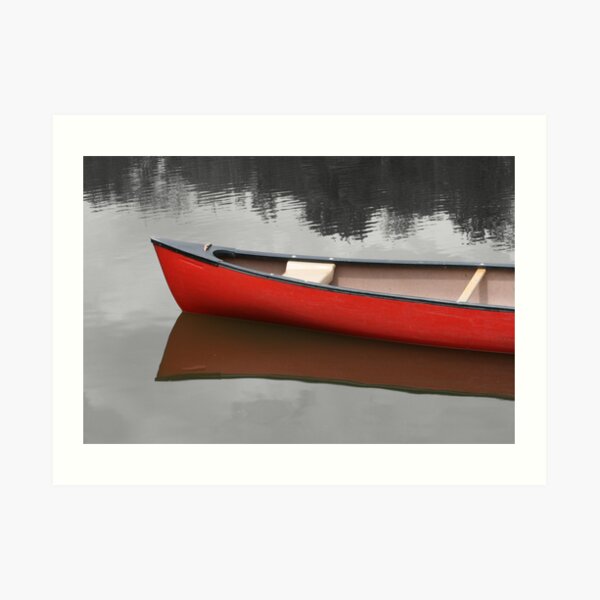 Red Canoe Art Print