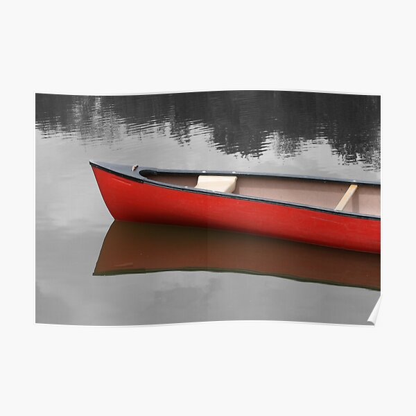 Red Canoe Poster