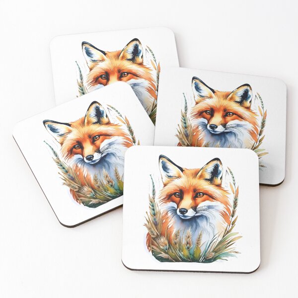 Item preview, Red Fox With Foxtail Grass designed and sold by Liis S.
