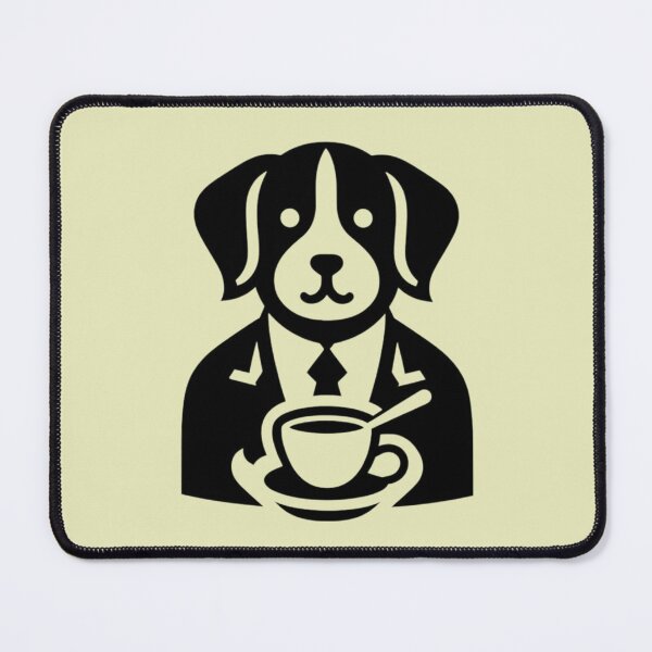 Item preview, Dog Icon Drinking Coffee designed and sold by SnuggleSafari.