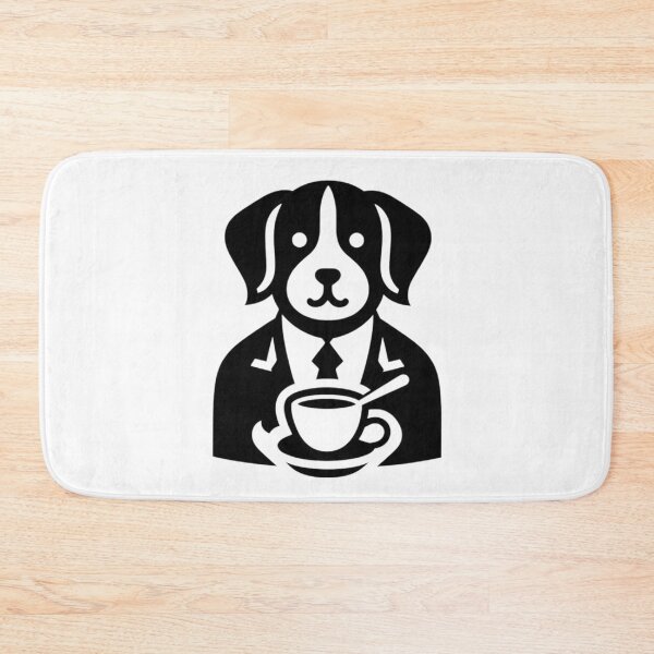 Item preview, Dog Icon Drinking Coffee  designed and sold by SnuggleSafari.