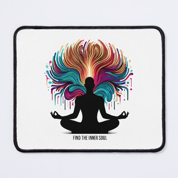 Item preview, Mind And Body. Find Your Inner Soul. Yoga meditation inspirational quote designed and sold by SideKickCreates.