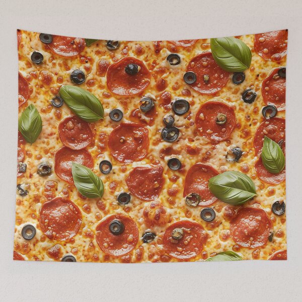 Item preview, Seamless Pizza Pattern designed and sold by GroovyRaffRaff.