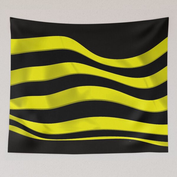 Item preview, Sportive flag black and yellow designed and sold by AlbertoRuiZ.