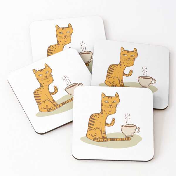 Artikelvorschau, Katzencharakter mit Kaffeetasse entworfen und verkauft von SS-V16330021.