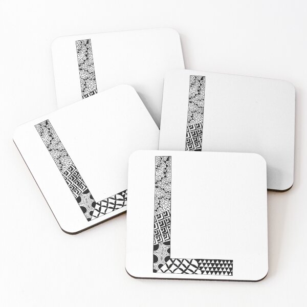 Item preview, Letter L Zentangle designed and sold by SavannaHandmade.