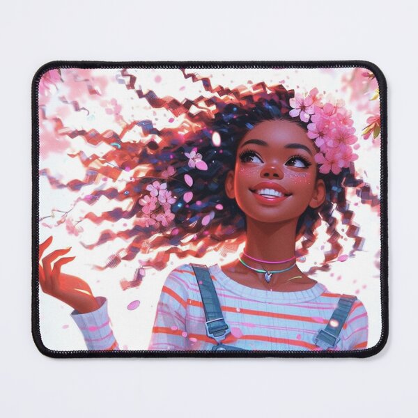 Item preview, Cherry blossoms and girl. designed and sold by growing-mom.