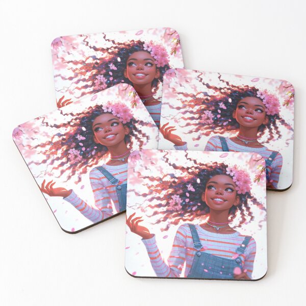 Item preview, Cherry blossoms and girl. designed and sold by growing-mom.
