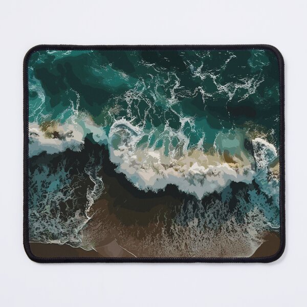 Item preview, Blue Green Ocean Waves designed and sold by Vector Scout Lab.