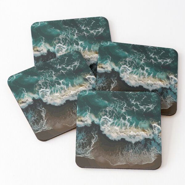 Item preview, Blue Green Ocean Waves designed and sold by Vector Scout Lab.