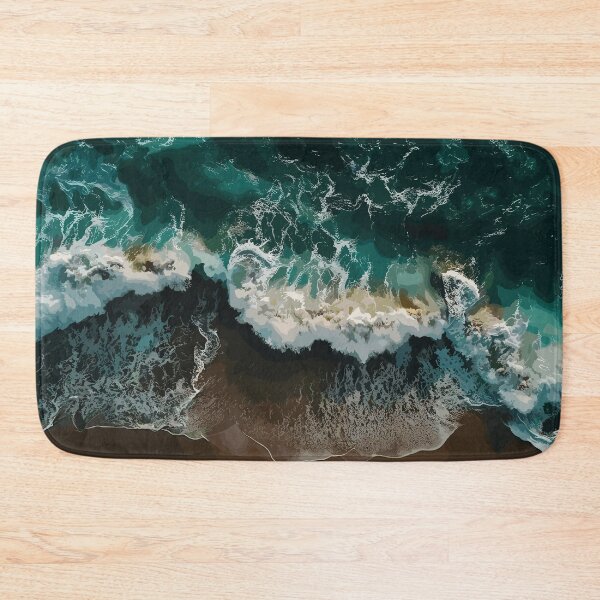 Item preview, Blue Green Ocean Waves designed and sold by Vector Scout Lab.