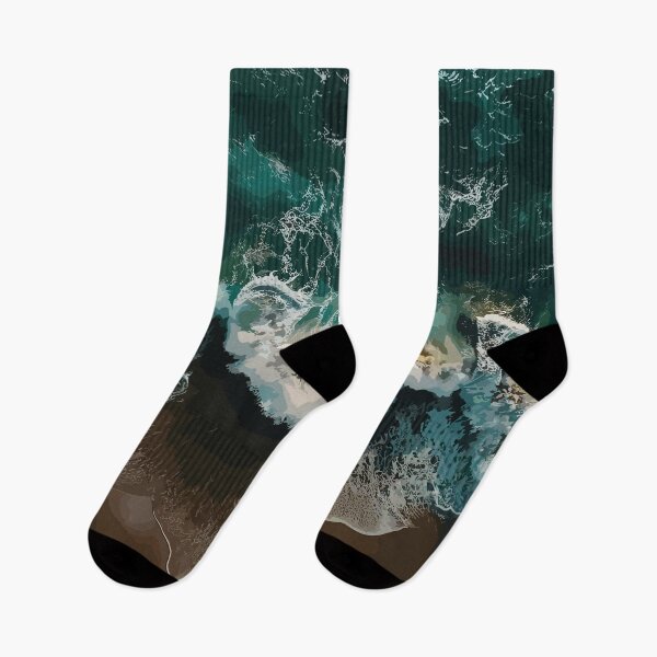 Item preview, Blue Green Ocean Waves designed and sold by Vector Scout Lab.