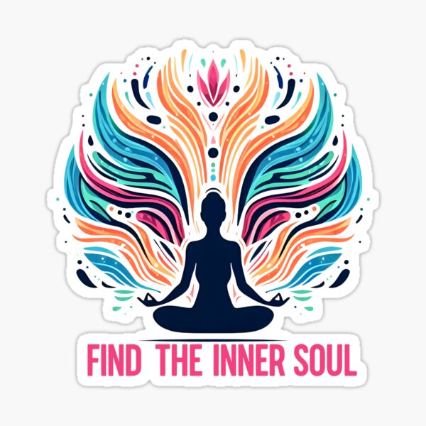 Item preview, Mind And Body. Find Your Inner Soul. Yoga meditation inspirational quote designed and sold by SideKickCreates.