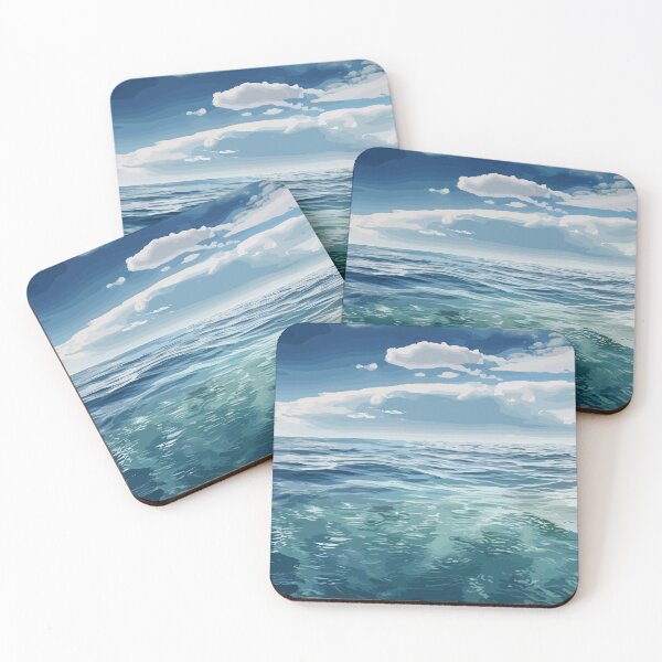 Item preview, Blue Green Ocean Waves designed and sold by Vector Scout Lab.