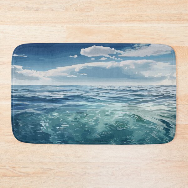 Item preview, Blue Green Ocean Waves designed and sold by Vector Scout Lab.
