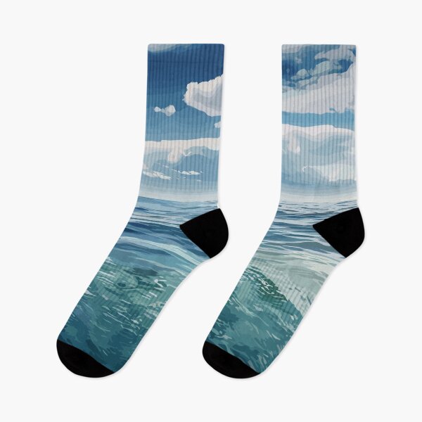 Item preview, Blue Green Ocean Waves designed and sold by Vector Scout Lab.