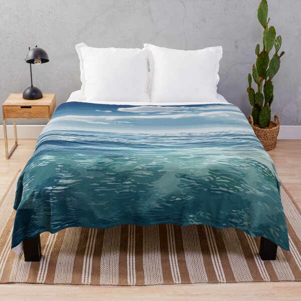 Item preview, Blue Green Ocean Waves designed and sold by Vector Scout Lab.
