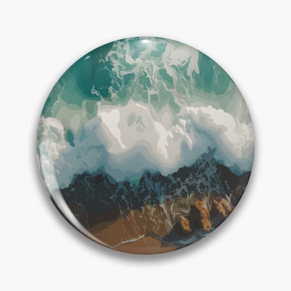 Item preview, Blue Green Ocean Waves And Sandy Beach designed and sold by Vector Scout Lab.
