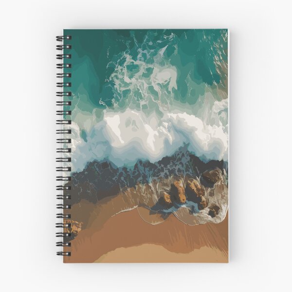 Item preview, Blue Green Ocean Waves And Sandy Beach designed and sold by Vector Scout Lab.