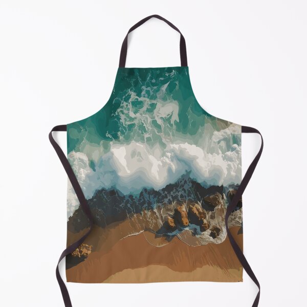 Item preview, Blue Green Ocean Waves And Sandy Beach designed and sold by Vector Scout Lab.