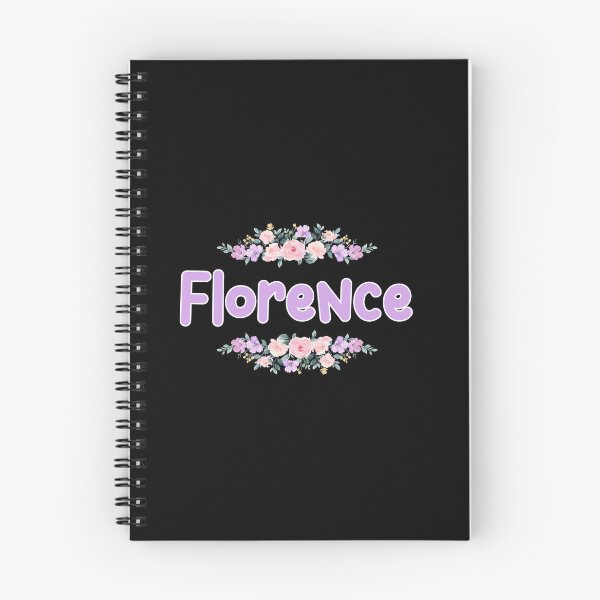 Item preview, Purple Flower Florence Name Label (Black) designed and sold by NormadWorld.