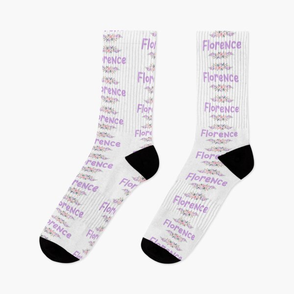Item preview, Purple Flower Florence Name Label designed and sold by NormadWorld.